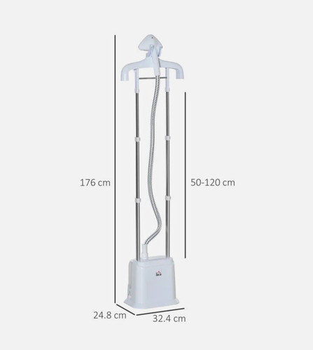 Homcom handheld stand garment - homcom, handheld/stand