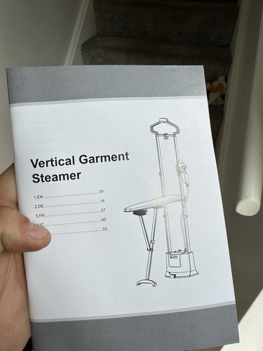 Vertical garment steamer 1500w - vertical,