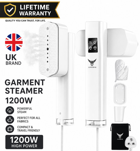 Garment steamer iron - 2-in-1,